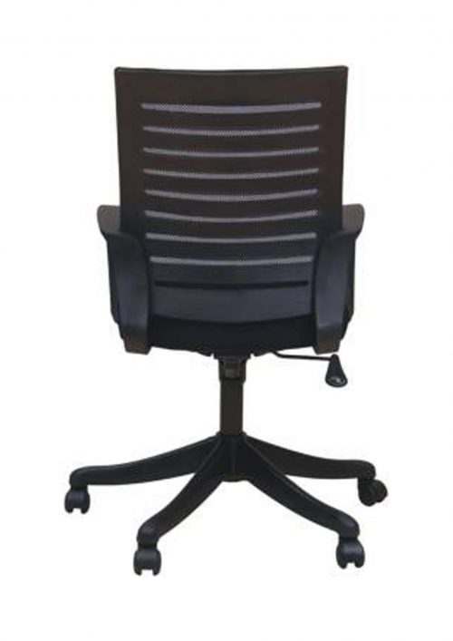 Revolving Black 420 x 510 x 900 mm Fabric, Mesh, Plastic Office Chairs_4