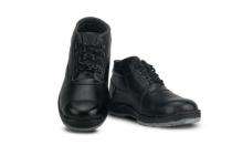 TEKTRON Pure Grain Buffalo Leather Steel Toe Safety Shoes Black_0