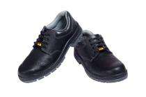 TEKTRON ESCORT Pure Grain Buffalo Leather Steel Toe Safety Shoes Black_0