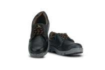 TEKTRON ROCK POWER Pure Grain Buffalo Leather Steel Toe Safety Shoes Black_0