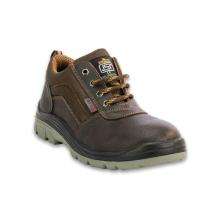 TEKTRON COOPER Barton Grain Buffalo Leather Steel Toe Safety Shoes Brown_0