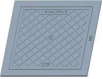NIF Ductile Iron Square Solid Top Manhole Cover Frame Drain Cover Frame EHD-35_0