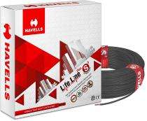 HAVELLS 4 sqmm HR FR LSH LF Electric Wire Black 90 m_0