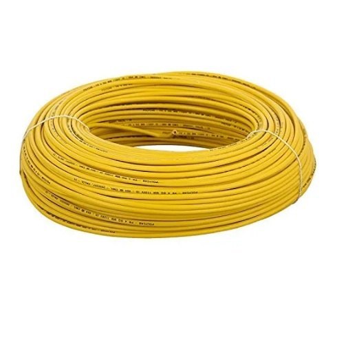 Fybros 1.5 sqmm FRLF Electric Wire Yellow 90 m_1