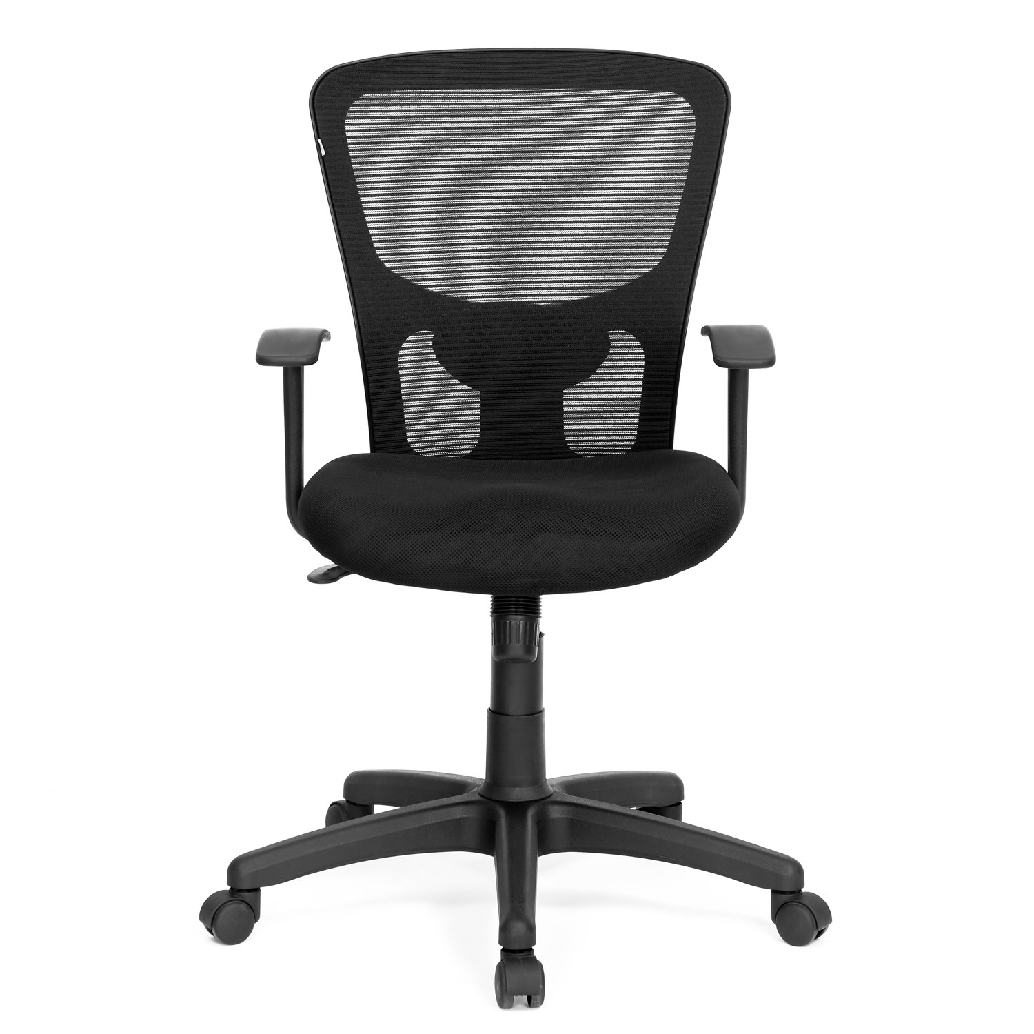 Nilkamal Revolving Black 590 x 1000 x 590 mm Fabric Office Chairs_1