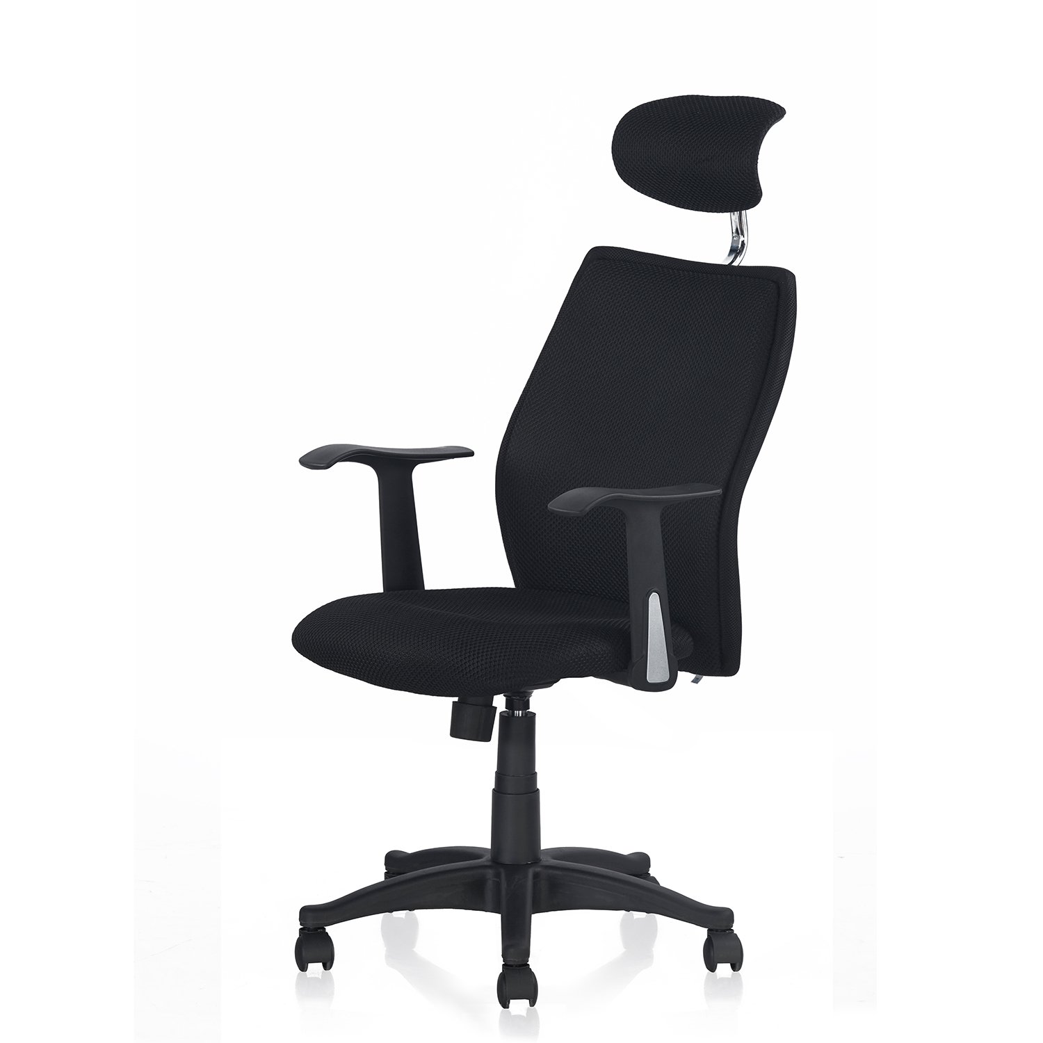 Nilkamal Revolving Black 600 x 1220 x 710 mm Plastic Office Chairs_1