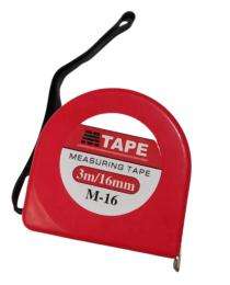 M Tape 16 mm Plastic Measuring Tapes M-16 3 m Red_0
