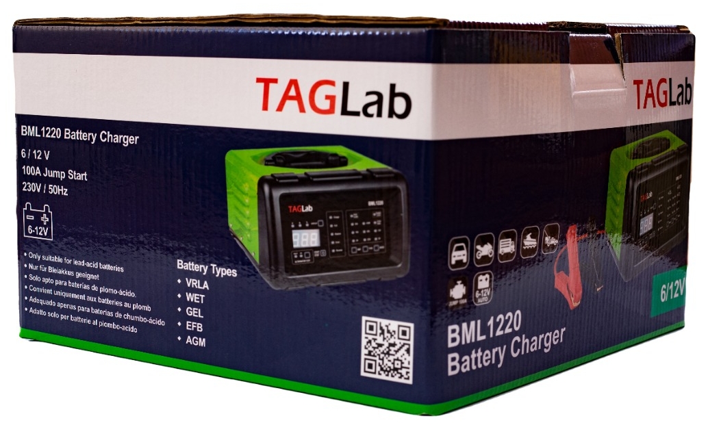 TAGLab Industrial Battery Charger BML1220 High Frequency Reverse Polarity Protection 230V / 50Hz Single Phase_4