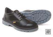 Leather Steel Toe Safety Shoes Black_0