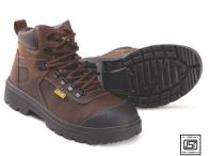 Leather Steel Toe Safety Shoes Brown_0