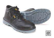 Leather Steel Toe Safety Shoes Black_0