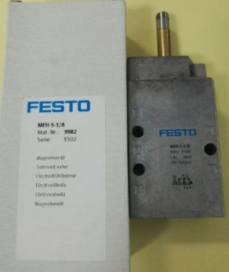 FESTO Aluminium 1/8 inch Pneumatic Pilot Operated Solenoid Valves MFH-5-1/8_1