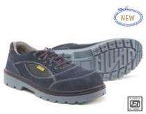 Leather Steel Toe Safety Shoes Navy Blue_0