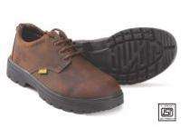 Leather Steel Toe Safety Shoes Brown_0