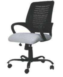 CLUB+ONE Revolving Black and White 985 x 635 x 605 mm Office Chairs_0