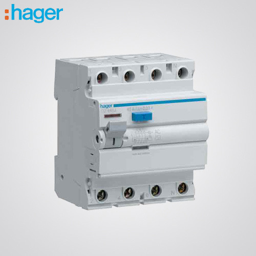 Hager CF463Y 63 A Four Pole 300 mA RCCB_2