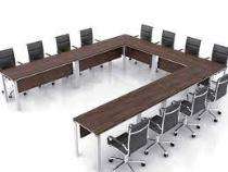 Conference Office Tables Brown Wooden_0