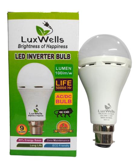 Luxwells 9 W White B22 1 piece LED Bulbs_1