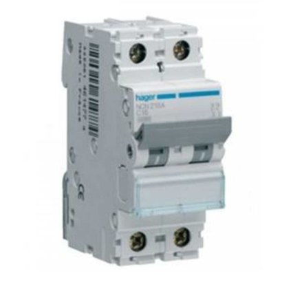 Hager NCN225N Double Pole 25 A C Curve MCB_1