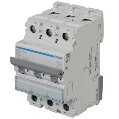 Hager NCN320N Three Pole 20 A C Curve MCB_2