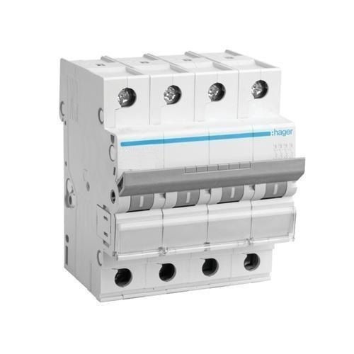 Hager NCN406N Four Pole 6 A C Curve MCB_2