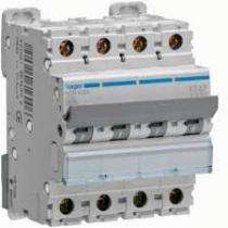 Hager NCN406N Four Pole 6 A C Curve MCB_0