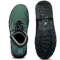 GO WORK Alabama Nubuck Leather Steel Toe Safety Shoes Green_0