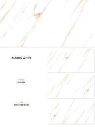 Millennium Alaska White 600 x 1200 mm White Glossy Vitrified Tile_0