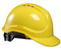 HDPE Yellow Air Ventilated Safety Helmets_0
