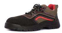 GO WORK Sporty Oily Nubuck Leather Steel Toe Safety Shoes Black_0