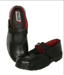 TEKTRON LADIES BELLY Pure Grain Buffalo Leather Steel Toe Safety Shoes Black_0