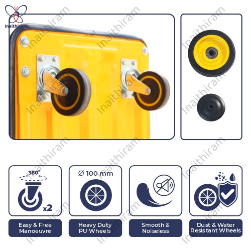 INAITHIRAM 4 Wheel Platform Trolley 150 kg_4
