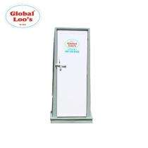 Global Loo's Roto Moulded HDPE 6 ft Portable Toilet Cabin White_0