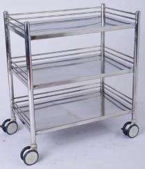 SCIENCE AND SURGICAL  Instrument Trolley Stainless Steel 760 x 450 x 810 mm_0