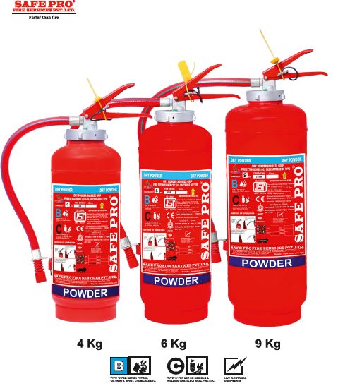 Buy Safepro 4 6 9 Kg Dry Powder Fire Extinguishers Online At Best Rates In India Landt Sufin