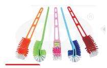 Abi Filament PP DH 1st Regular Toilet Cleaning Brush Plastic Handle Blue, Orange, Green, Pink, Red_0