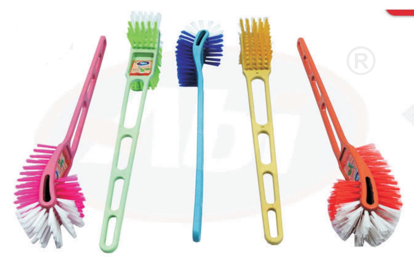 Abi Filament PP DH Milky Regular Toilet Cleaning Brush Plastic Handle Pink, Green,Blue,Yellow,Orange_0
