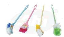 Abi Filament PP New Look Milky Regular Toilet Cleaning Brush Plastic Handle Blue, Pink, Yellow, Blue_0