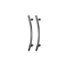 SIO Stainless Steel Curved Door Handles Nickel Finish_0