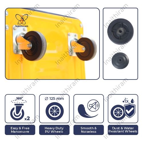 INAITHIRAM 4 Wheel Platform Trolley 300 kg_4