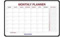 SHAW Melamine Non Magnetic White Monthly Planner Writing Board_0