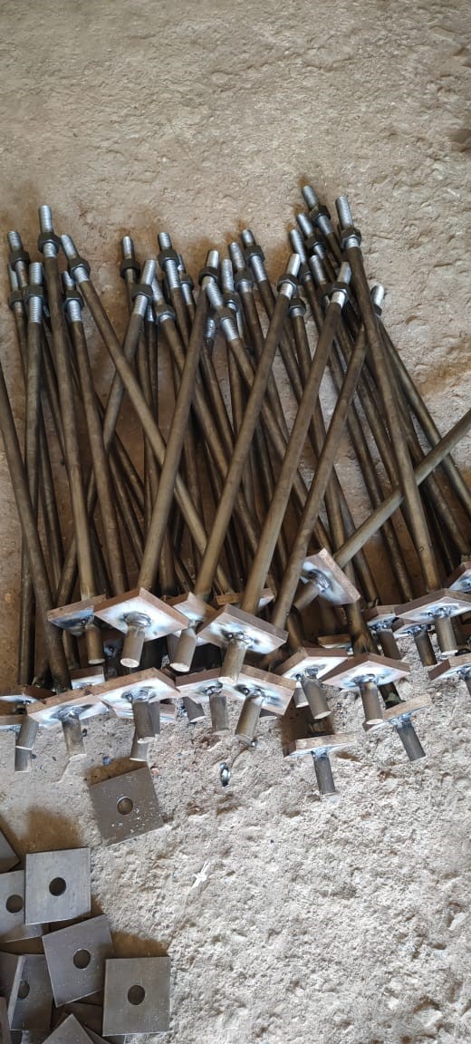 Mild Steel Foundation Bolts L Shape 1000 mm_1