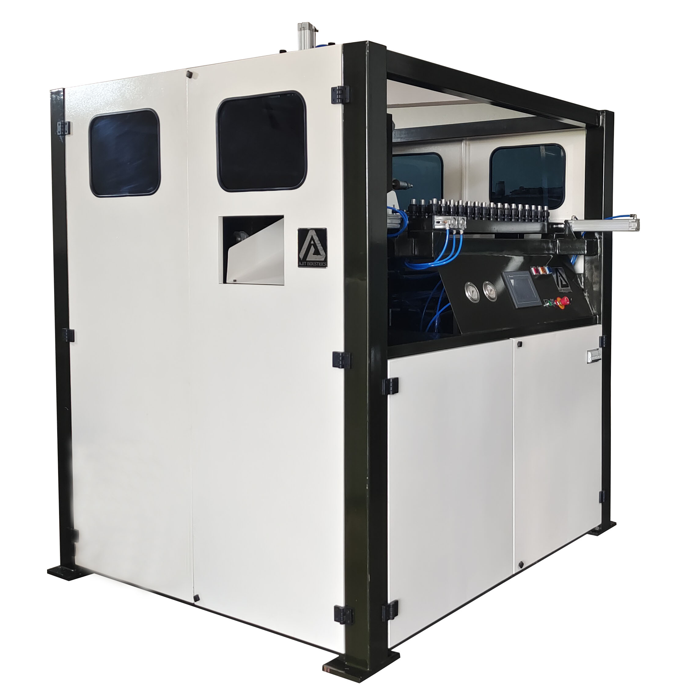 AJIT 19 ton Blowing Blow Moulding Machine 4C1 Litre 15 kW 32 gm_1