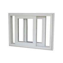 Duroplast Sliding 2 Track 2 Panel Beige uPVC Window 6 x 4 ft_0