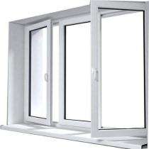 Duroplast Combination 2 Track 3 Panel White uPVC Window 6 x 4 ft_0