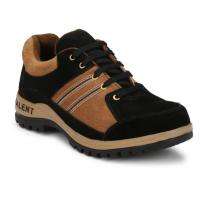 008 Real Leather Steel Toe Safety Shoes Black and Brown_0