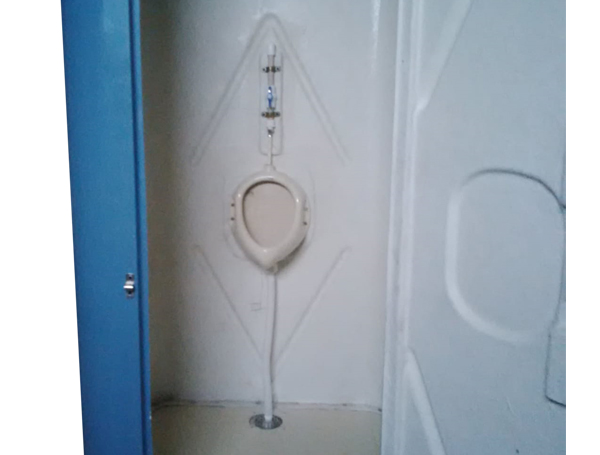 RAVI FIBREGLASS INDUSTRIES FRP 6.5 ft Portable Toilet Cabin Blue_1