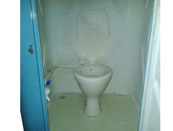 RAVI FIBREGLASS INDUSTRIES FRP 6.5 ft Portable Toilet Cabin Blue_3