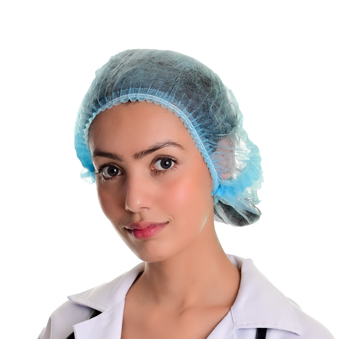 SAFESHIELD Disposable Spunbond NonWoven Unisex 18" Bouffant Cap_3