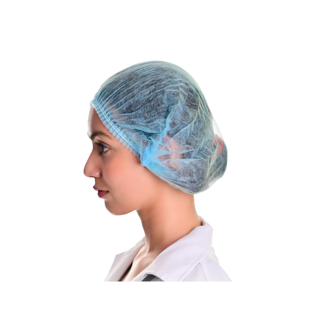 SAFESHIELD Disposable Spunbond NonWoven Unisex 21" Bouffant Cap_2